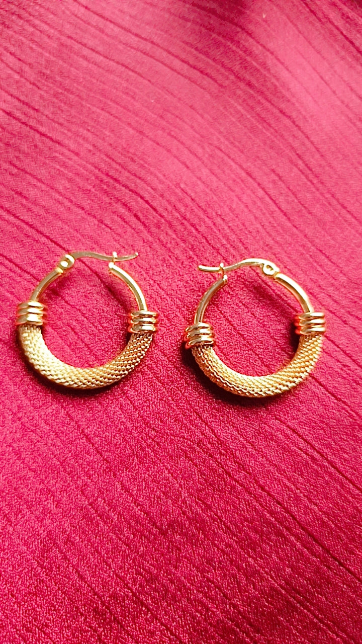 gold hoop earrings