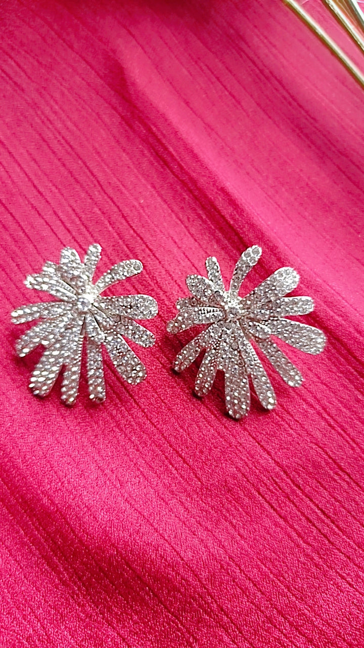 Crystal Burst stud earrings