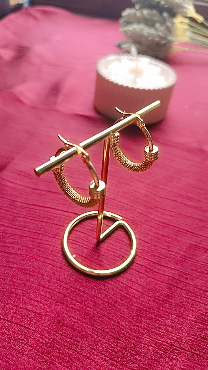 gold hoop earrings
