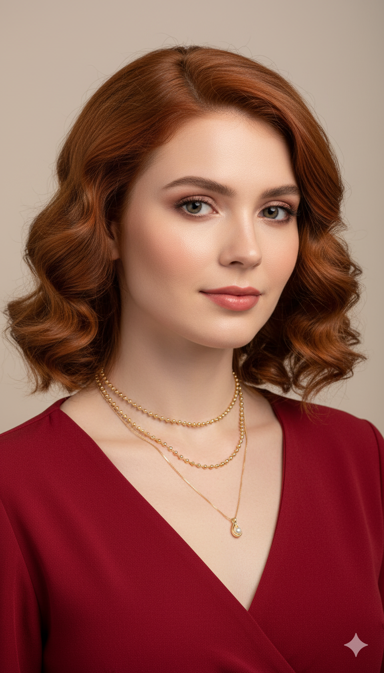 Dainty Layered Gold Necklace with Bead Chain and Pearl Drop Pendant