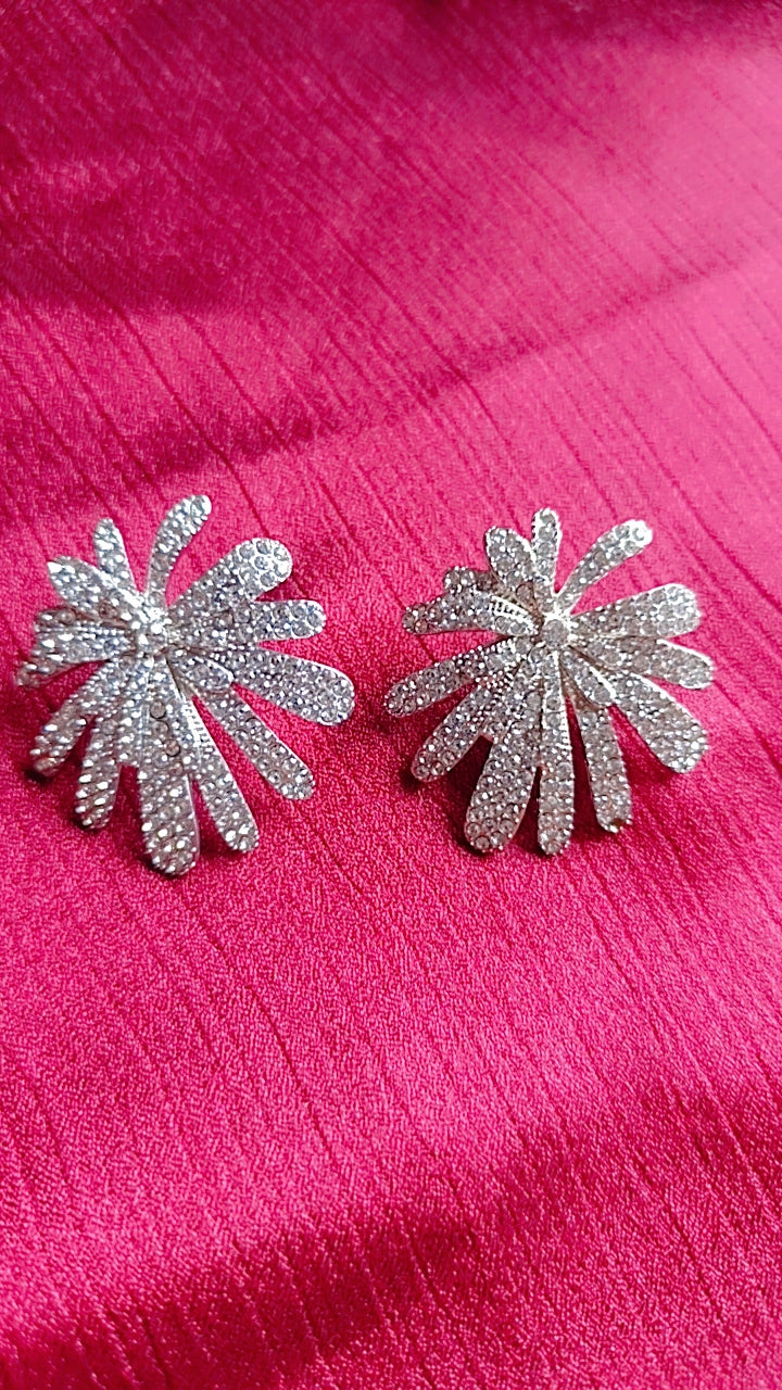 Crystal Burst stud earrings